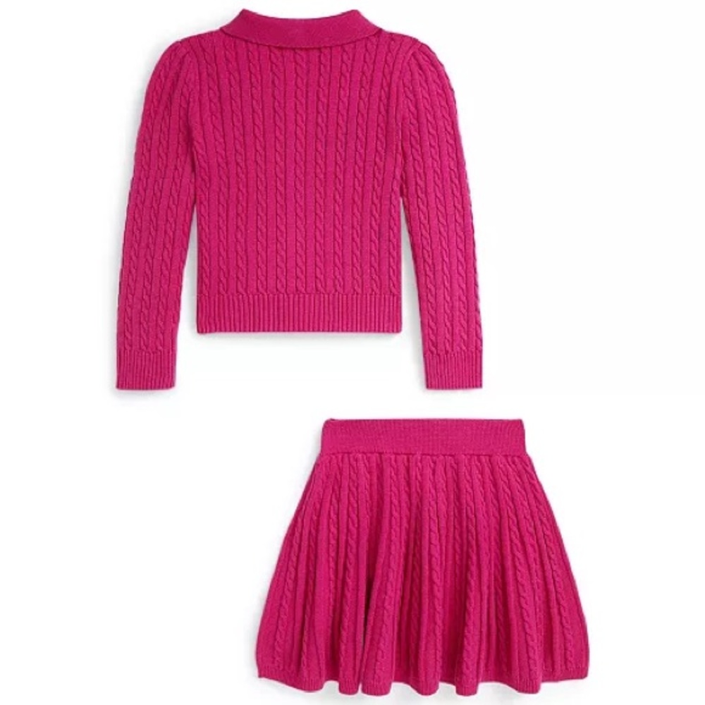 Polo by Ralph Lauren Crewneck Cardigan and Skirt, 2-Piece Set *NWT* 6T🛍️ - Picture 4 of 5
